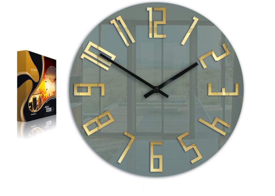 

Настенные часы Modern Clock Slim Grey