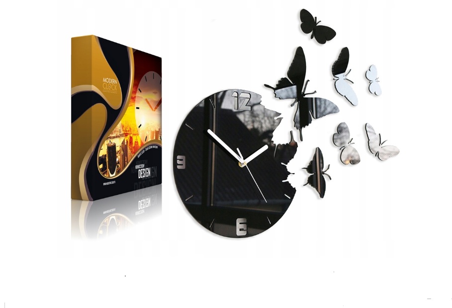 

Настенные часы Modern Clock Butterflies