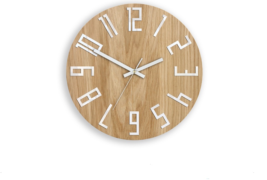 

Настенные часы Modern Clock из натурального дерева
