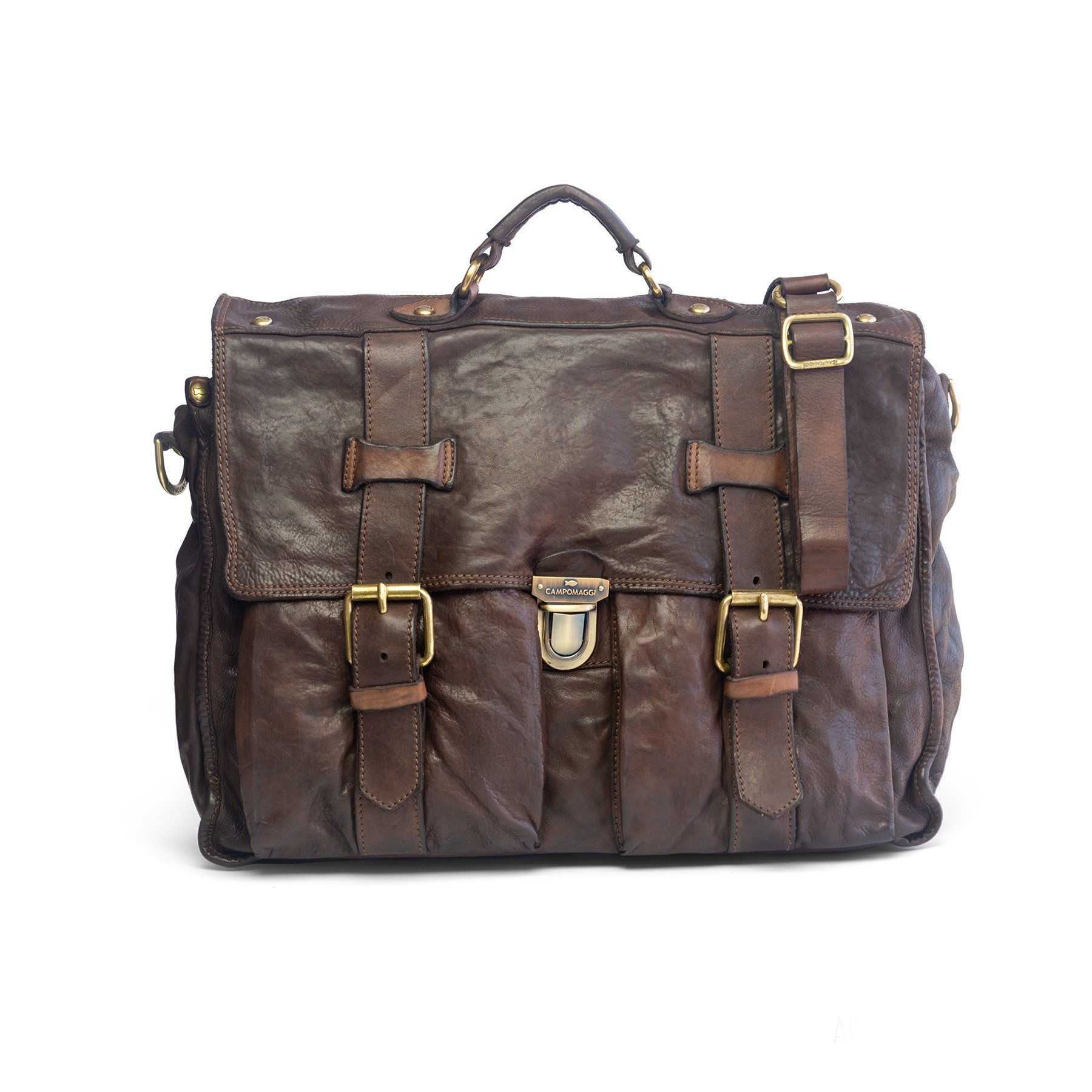 

Дизайнерский портфель Campomaggi moro C014070ND, (40x29x8 cm), коричневый