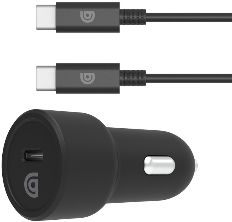 

Автомобильное зарядное устройство Griffin Single Port 15W USB-C Car Charger with USB-C Cable Black (GP-088-BLK)
