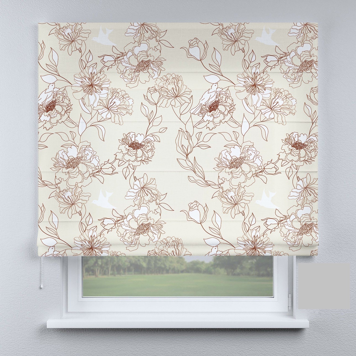 

Римские шторы DECOLIV молочный цвет прованс 290*170 см