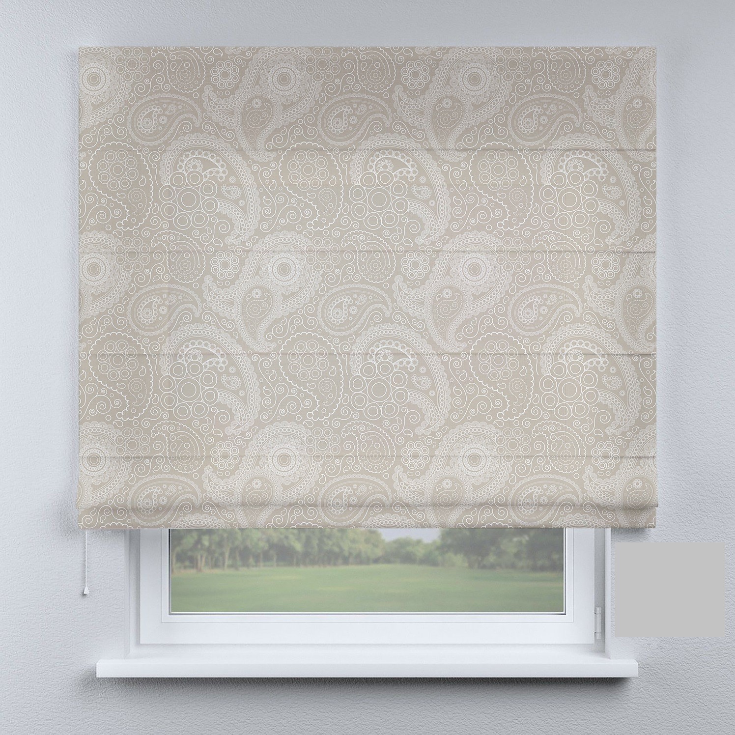 

Римские шторы DECOLIV фигуры бежево-коричневые 80*170 см