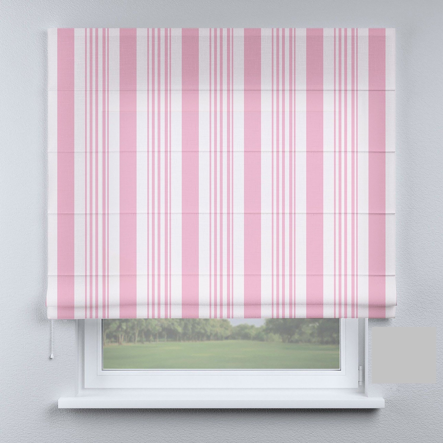 

Римские шторы DECOLIV розовые полосы 260*170 см