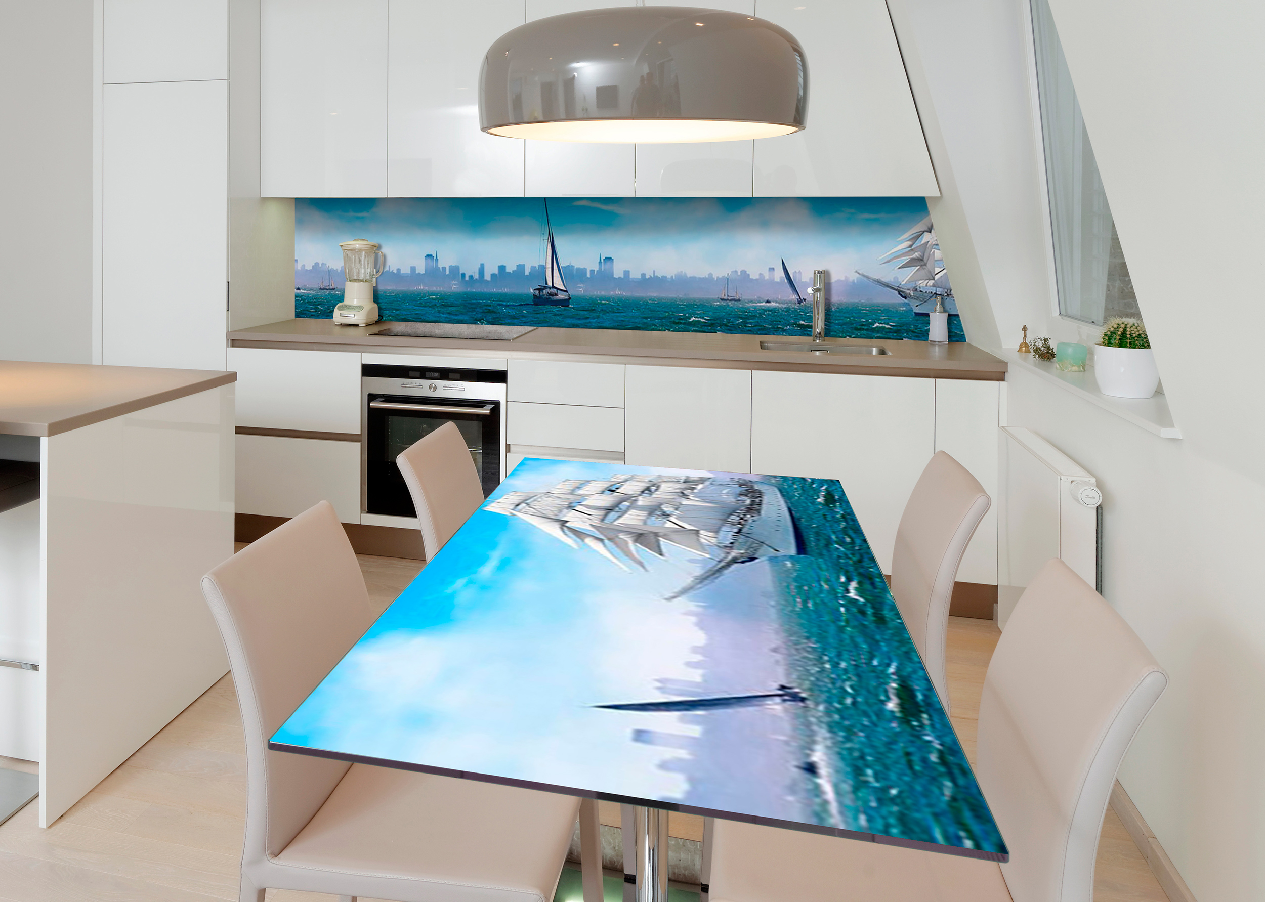 Акція на Виниловая 3D наклейка на стол Zatarga Курс на город мечты 600х1200 мм (Z182574st) від Rozetka UA