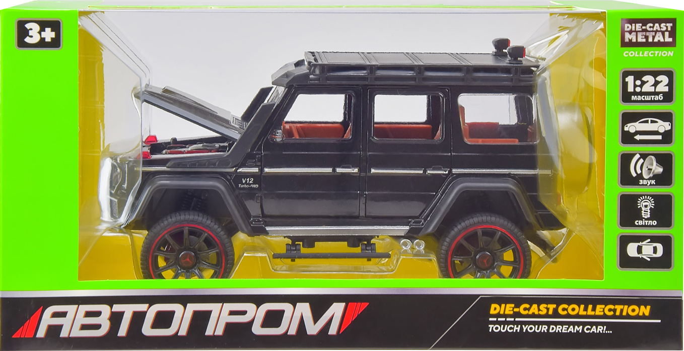 

Внедорожник Автопром Mercedes-Benz (1:22) Черный (8757 черный)