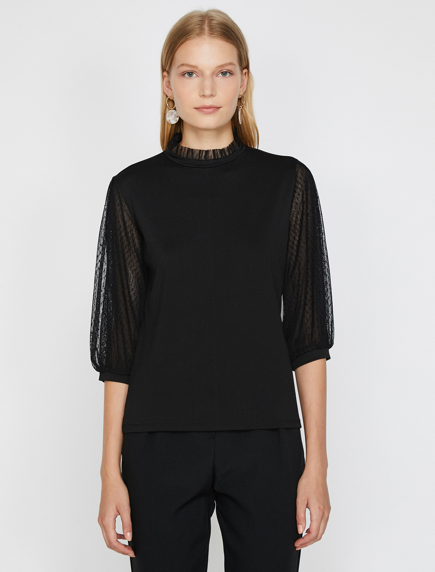 

Блузка Koton 0KAK16599IK-999 M Black