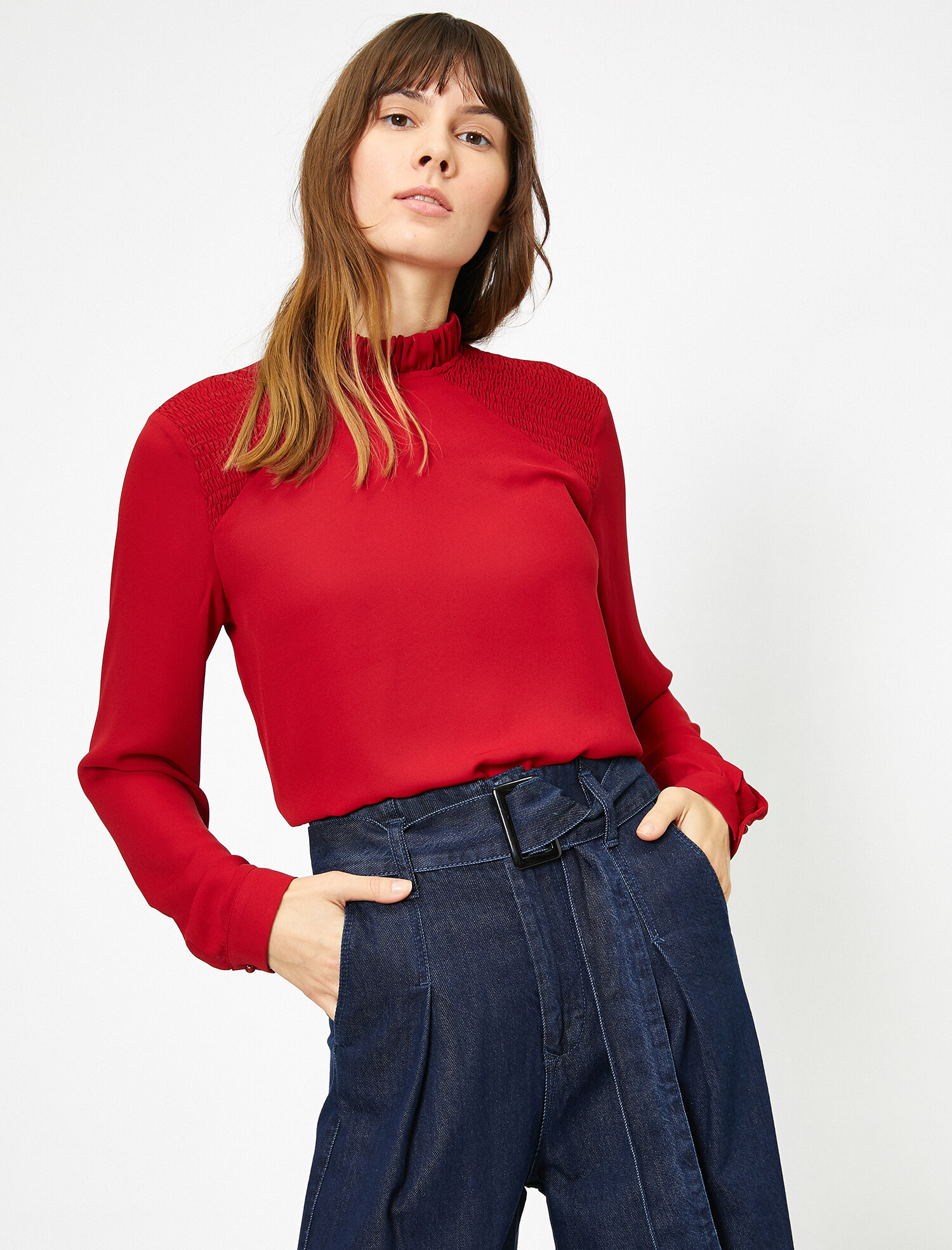 

Блузка Koton 0KAK66496IW-904  Cherry, Блузка Koton 0KAK66496IW-904 36 Cherry