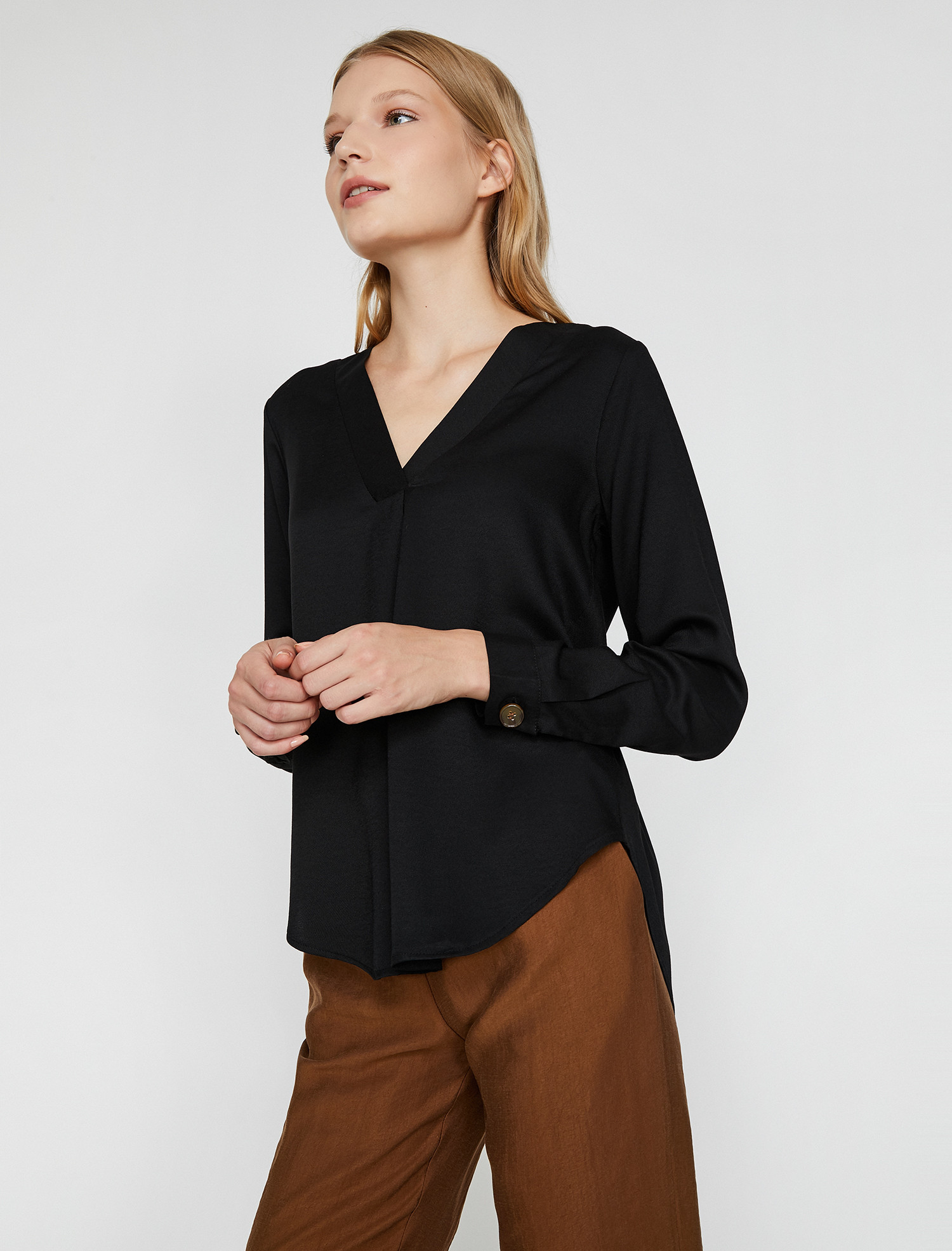 

Блузка Koton 0KAK66780IW-999  Black, Блузка Koton 0KAK66780IW-999 42 Black