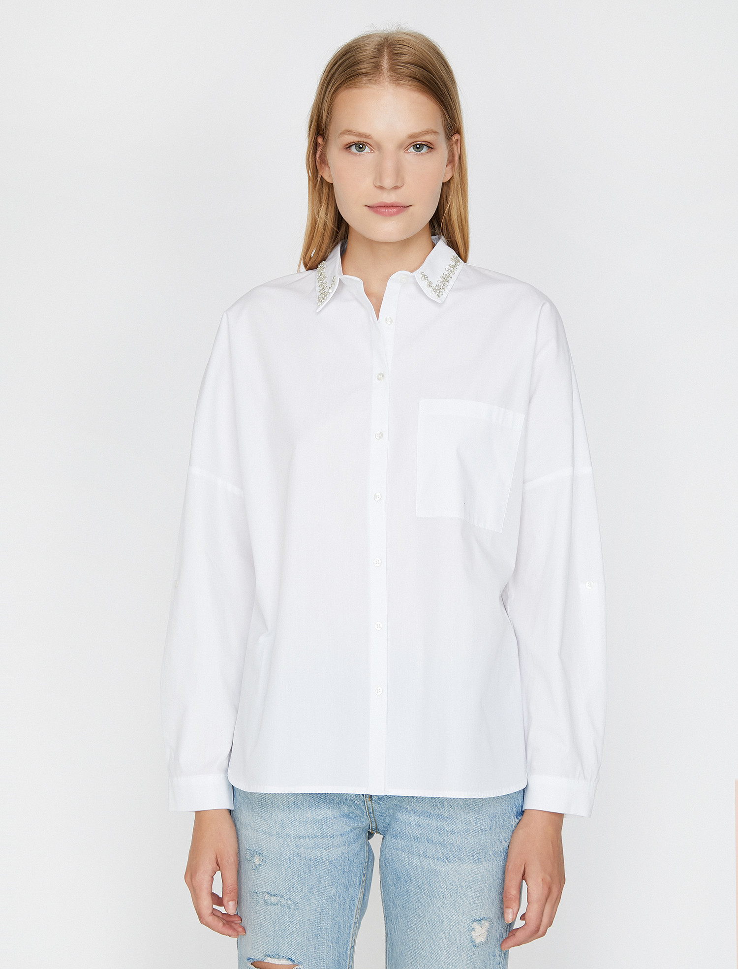

Рубашка Koton 0KAK66503IW-000 38 White