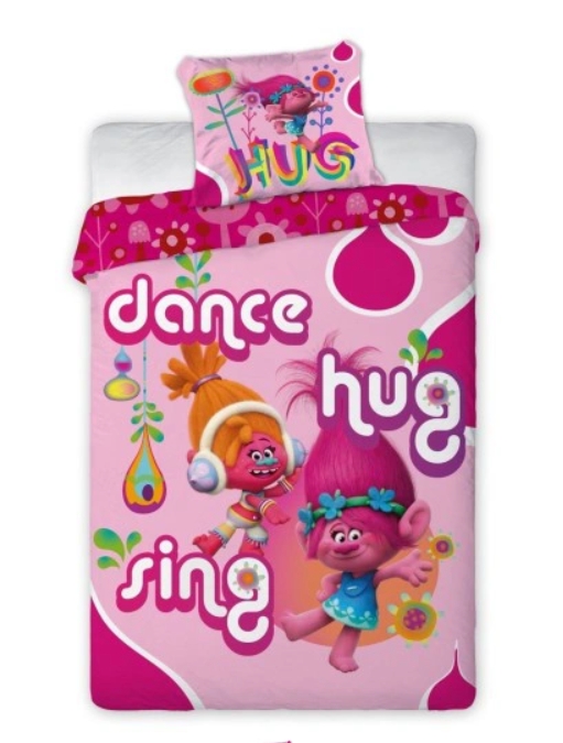 

Комплект постельного белья из хлопка Trolls Тролли 09 dance 160 х 200 см