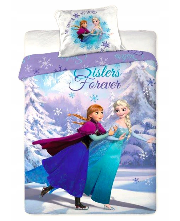 

Постельное белье Холодное сердце Эльза и Анна (наволочка+пододеяльник), Оригинальная лицензия Disney Frozen 160x200 см