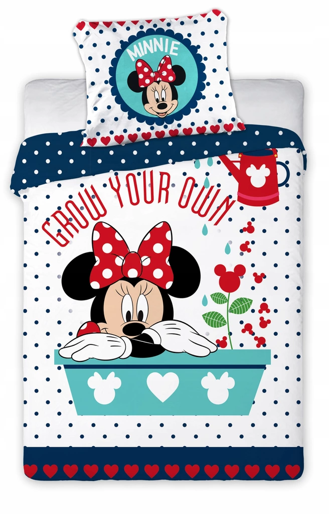 

Постельное белье Минни Мини Маус (наволочка+пододеяльник), Оригинальная лицензия MINI MINNIE MOUSE 100x135 см