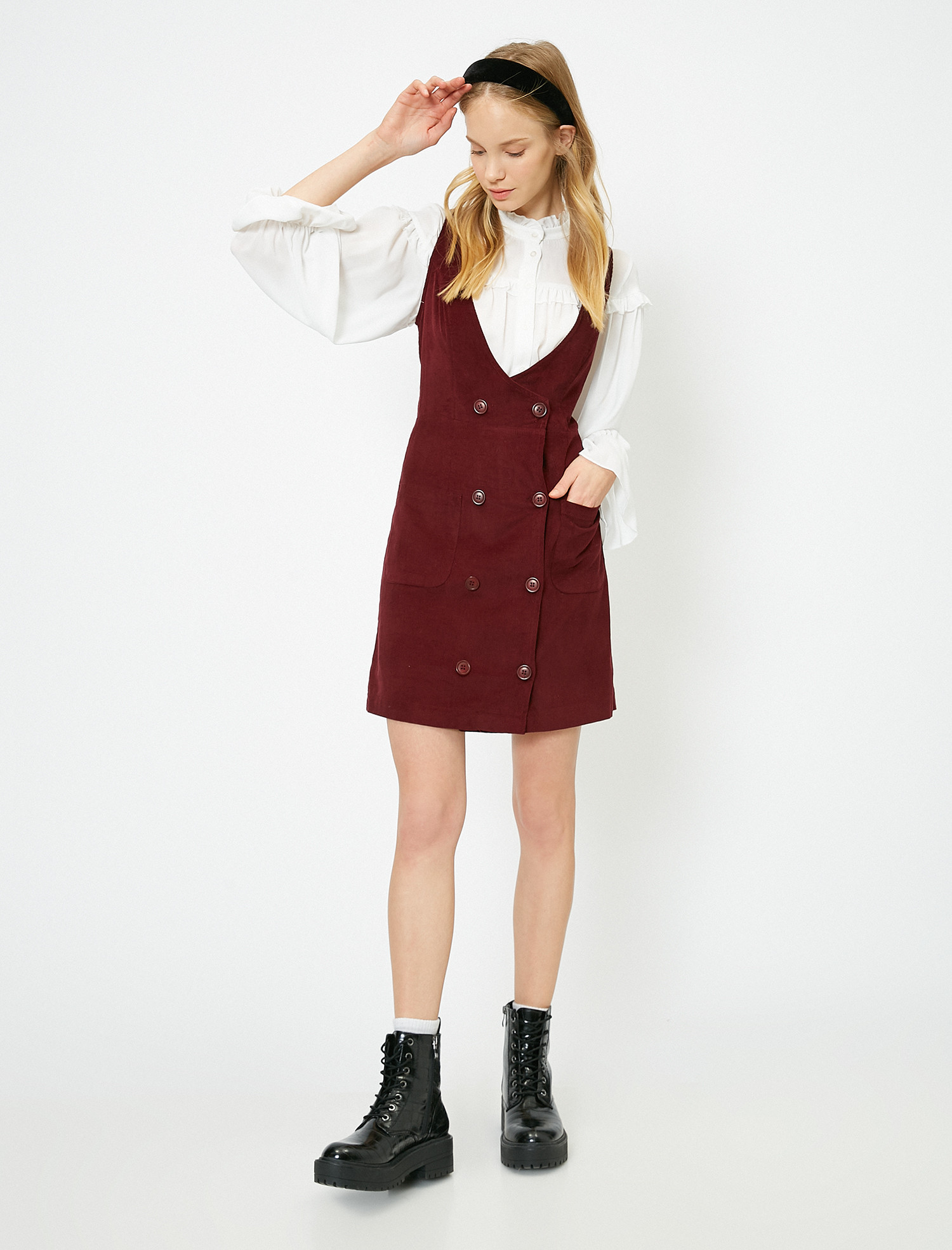 

Сарафан Koton 0KAL88289IW-477 36 Bordeux