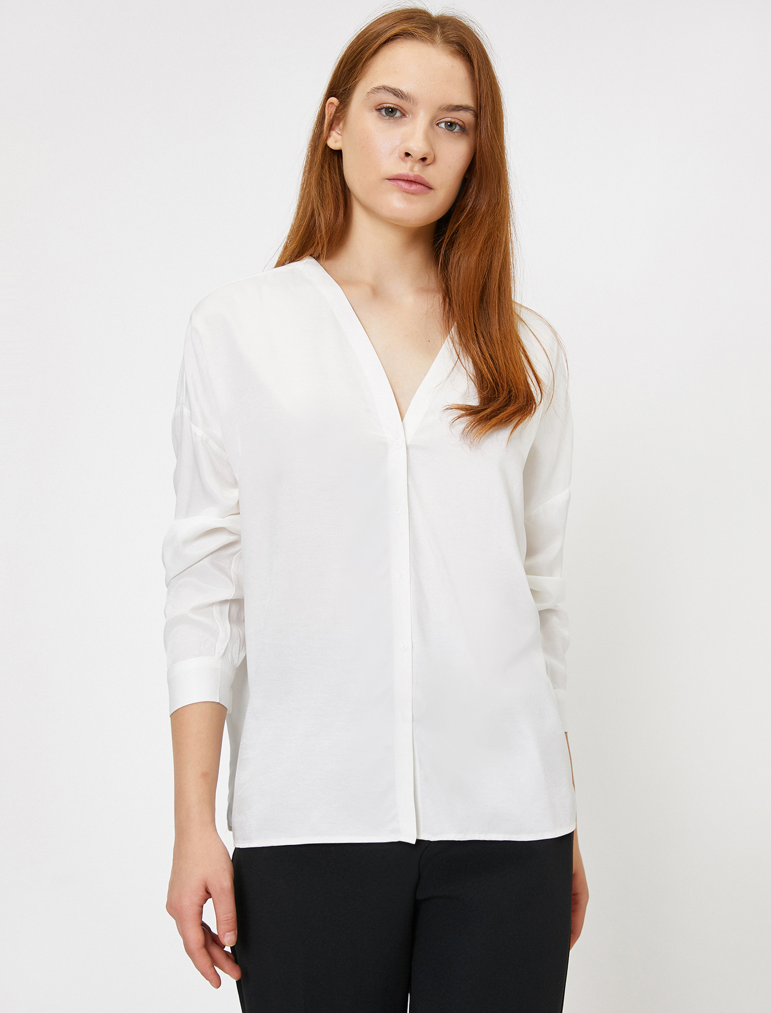 

Блузка Koton 0KAK68411PW-001  Off White, Блузка Koton 0KAK68411PW-001 40 Off White