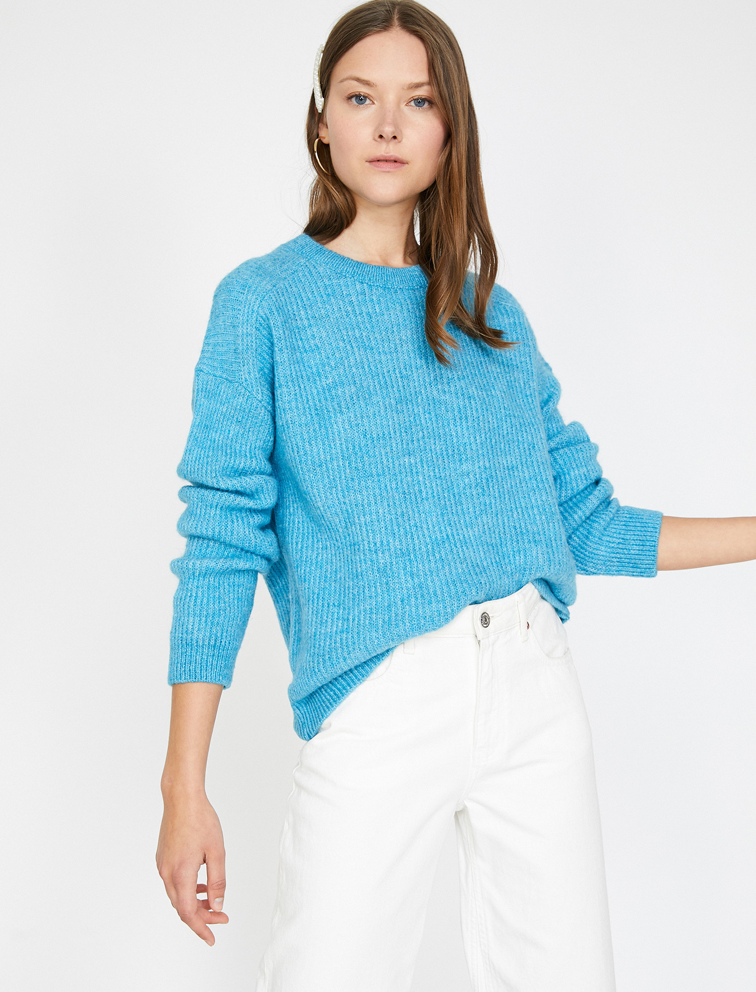 

Джемпер Koton 0KAK92712HT-601 XL Blue