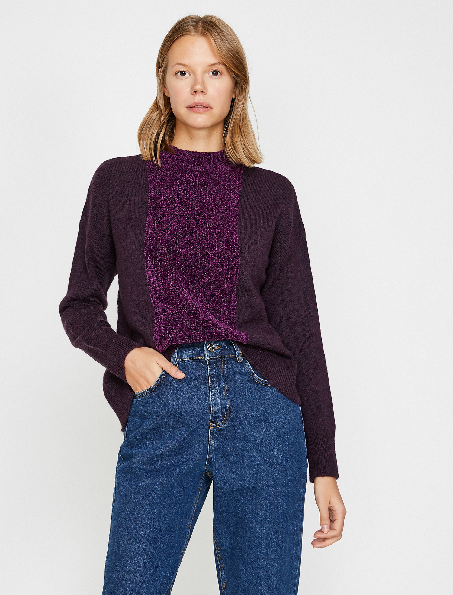 

Джемпер Koton 0KAK92696HT-348 XS Purple