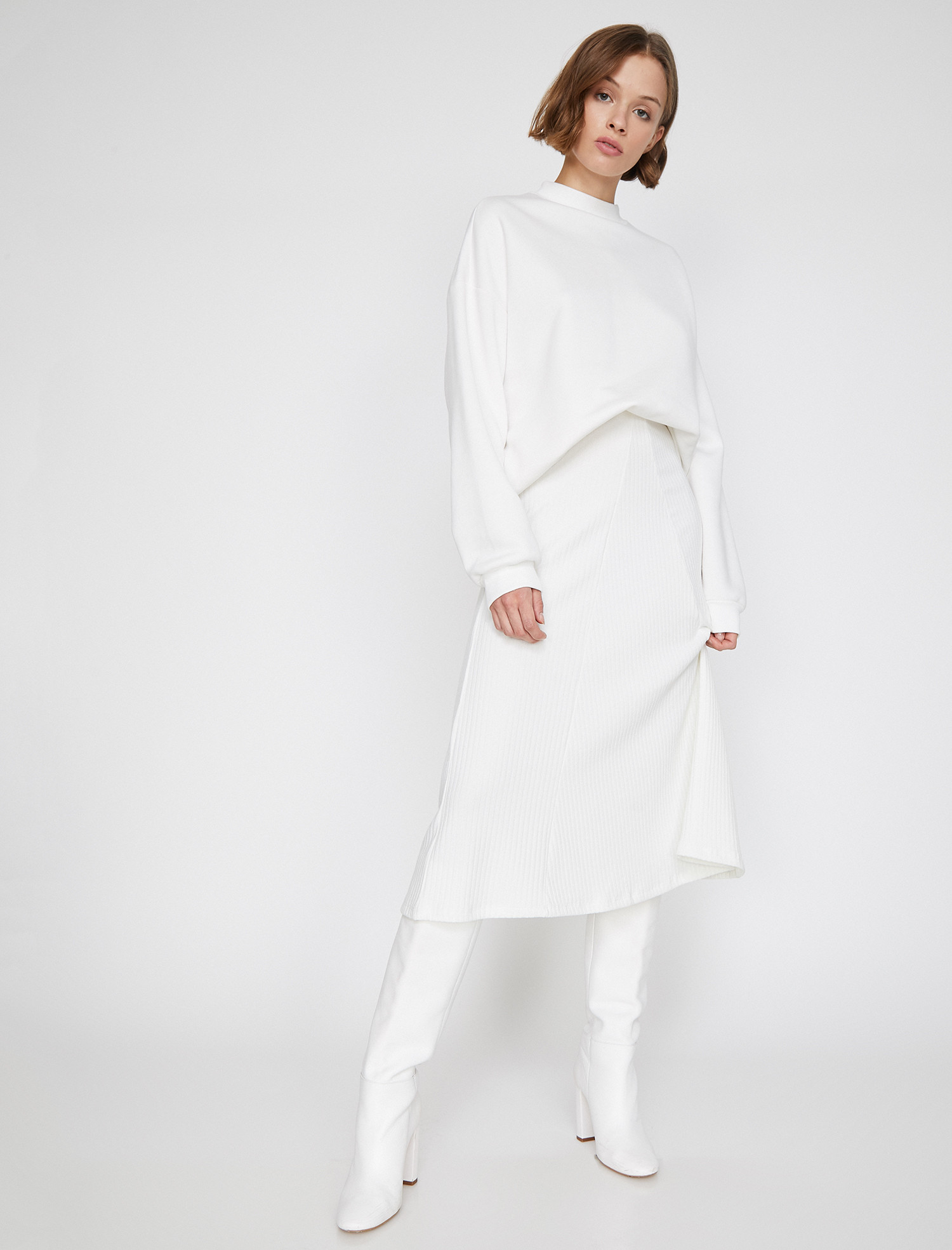 

Юбка Koton 9YAK73998EK-001 M Off White