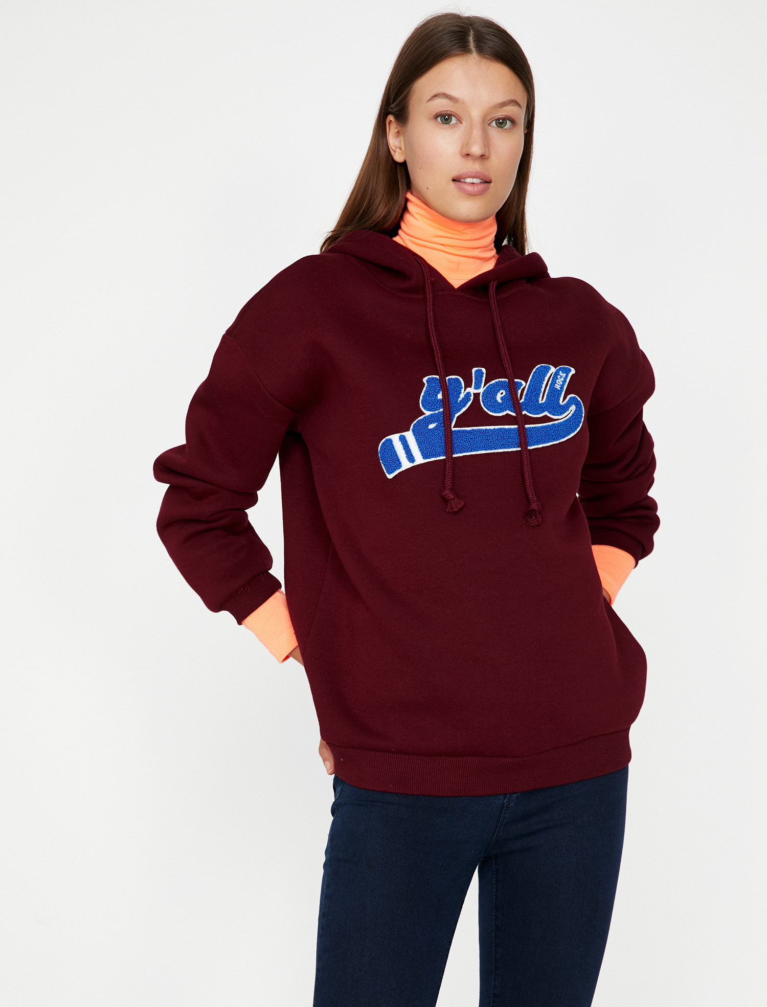 

Худи Koton 9KAL11549JK-461 M Wine