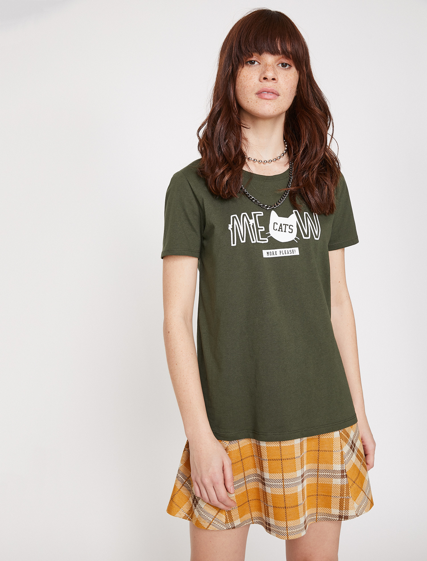 

Футболка Koton 9YAL18535IK-877  D.Khaki, Футболка Koton 9YAL18535IK-877 M D.Khaki