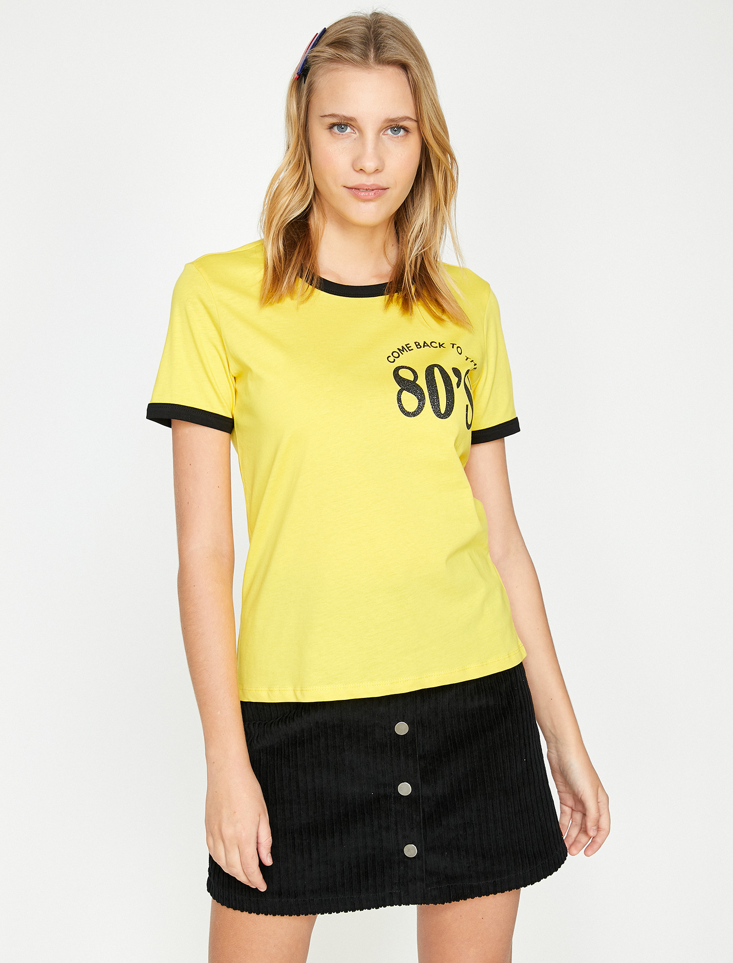 

Футболка Koton 9YAL19235IK-186 S Yellow