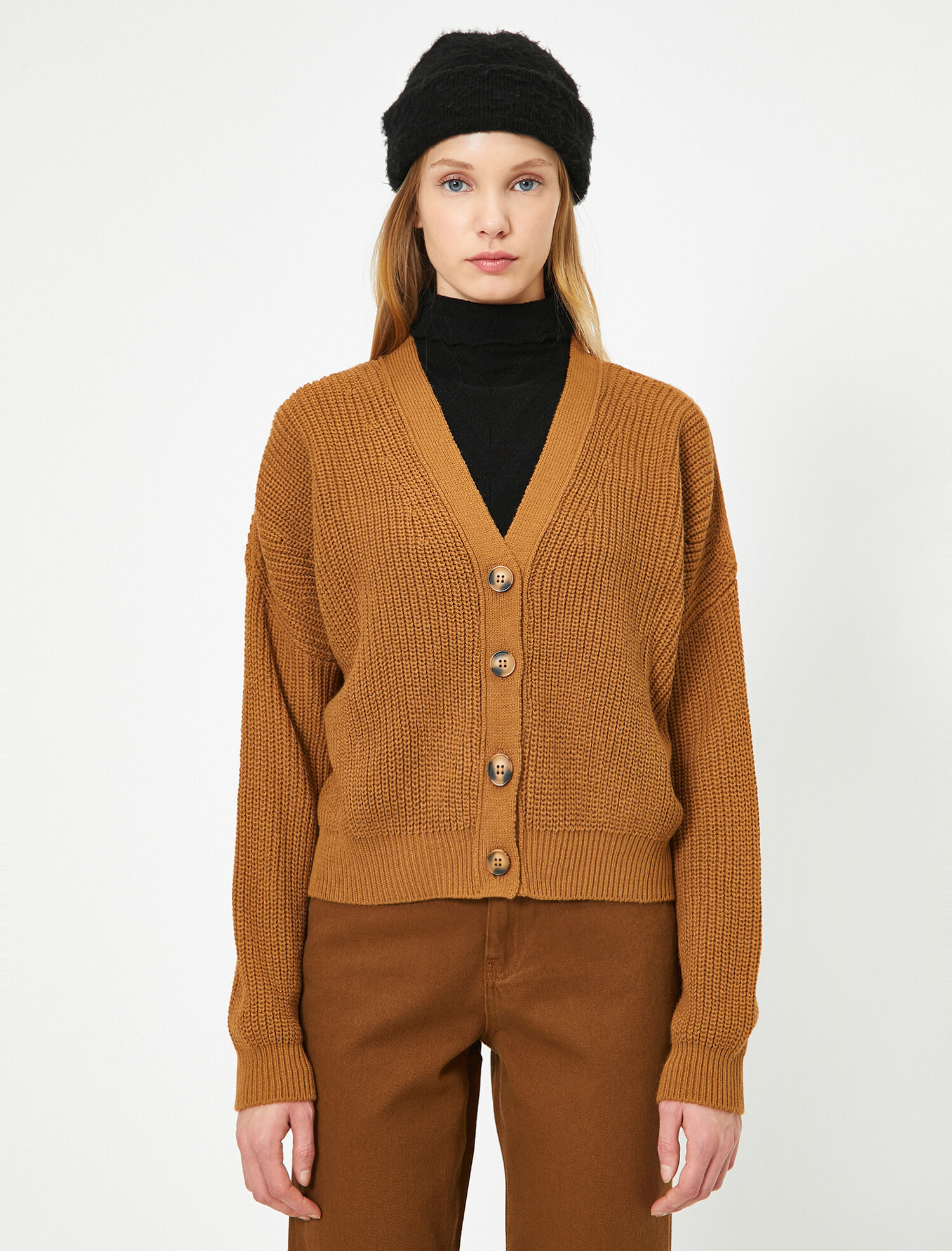 

Кардиган Koton 0KAL98352UT-100 L Camel