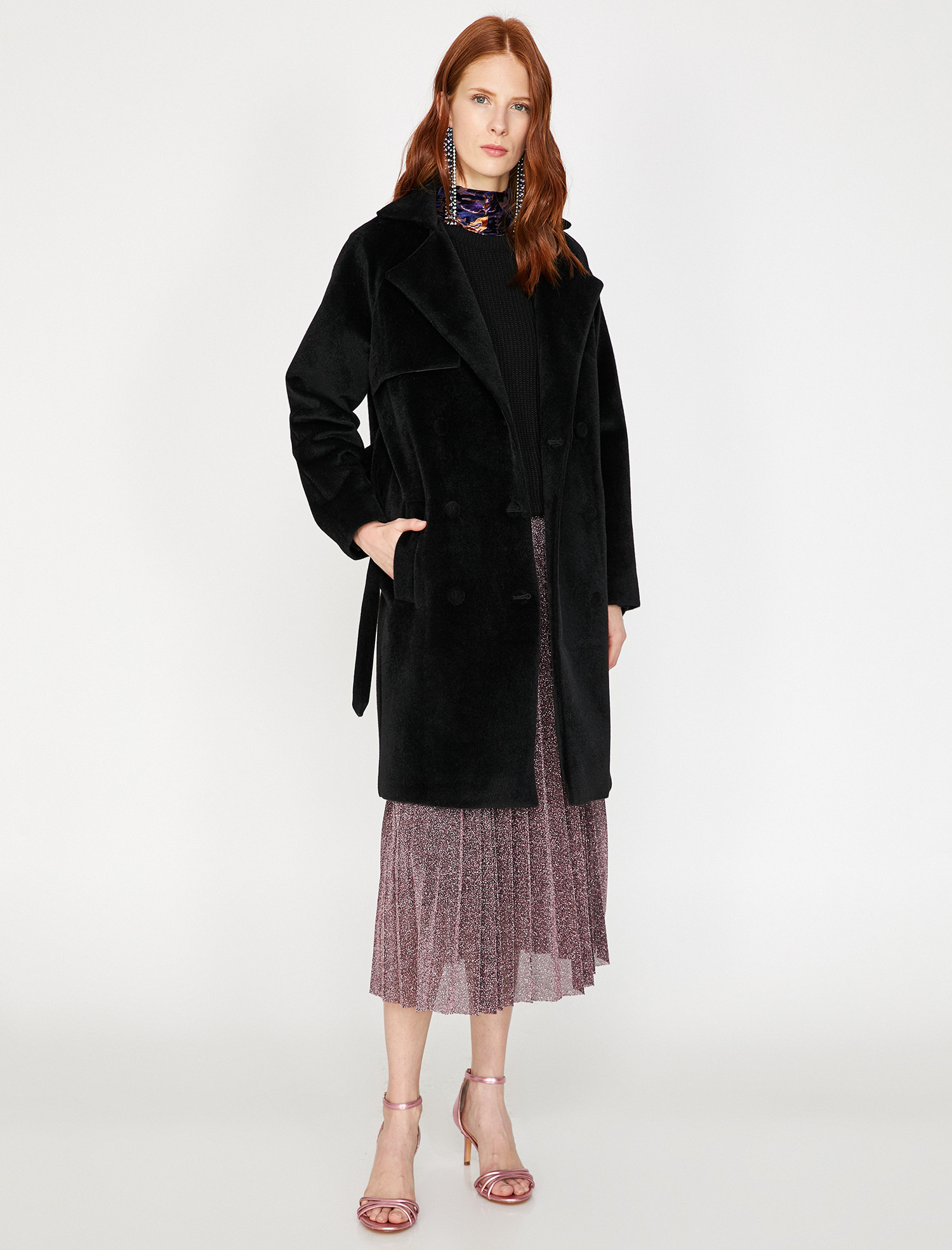 

Пальто Koton 9KAK06241EW-999 34 Black
