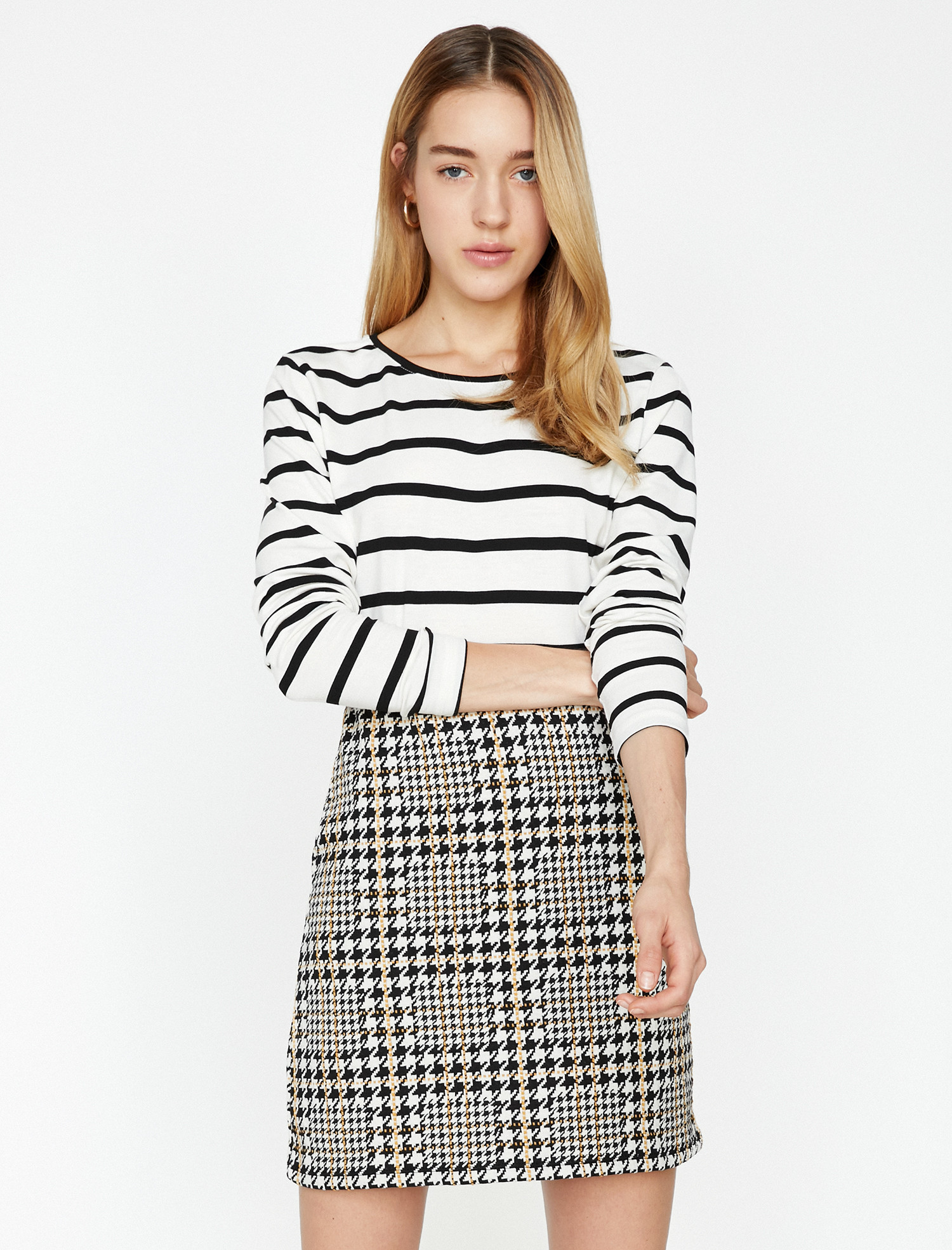 

Лонгслив Koton 9KAK12396OK-10N S White Stripe