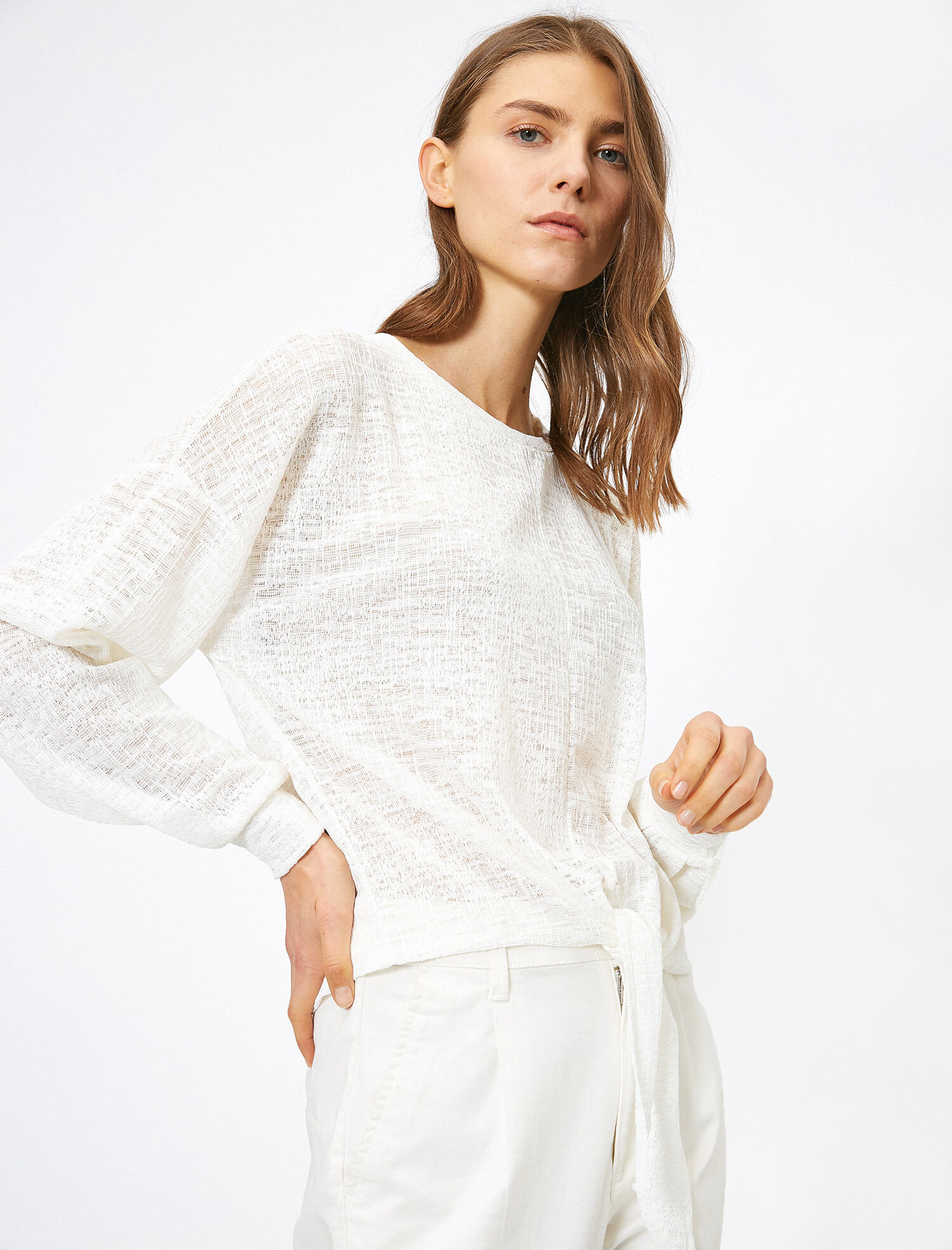 

Лонгслив Koton 0KAK13746EK-001 M Off White