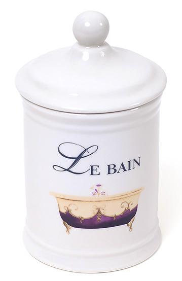 

Емкость LE BAIN Ø10.5х18.5см для гигиенических принадлежностей, фарфор