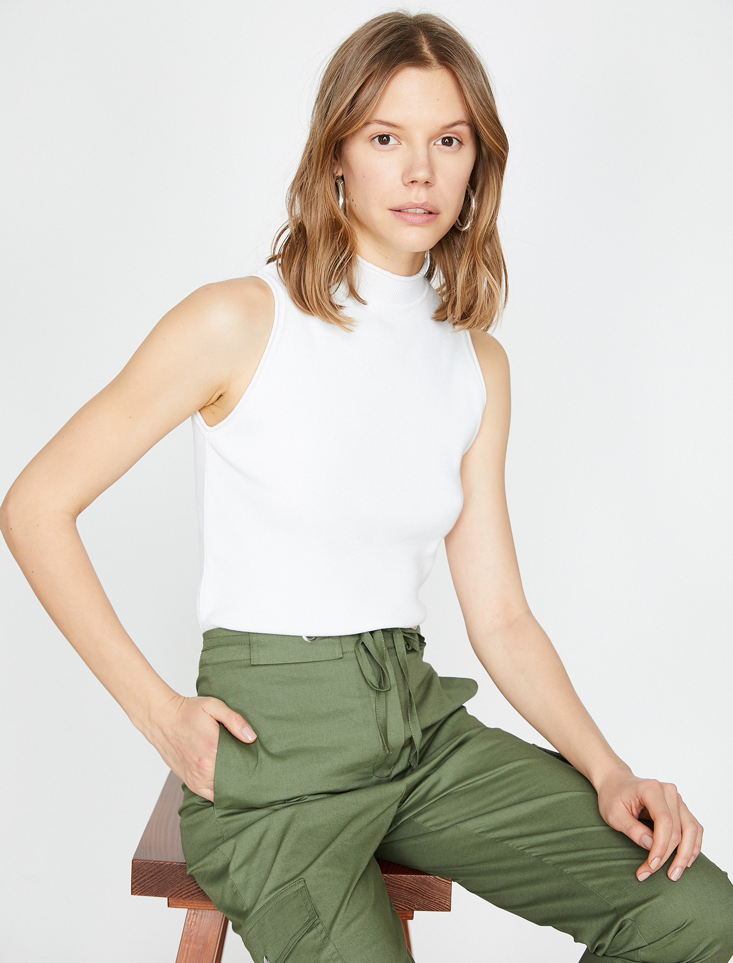 

Водолазка Koton 9YAK92680HT-001 M Off White