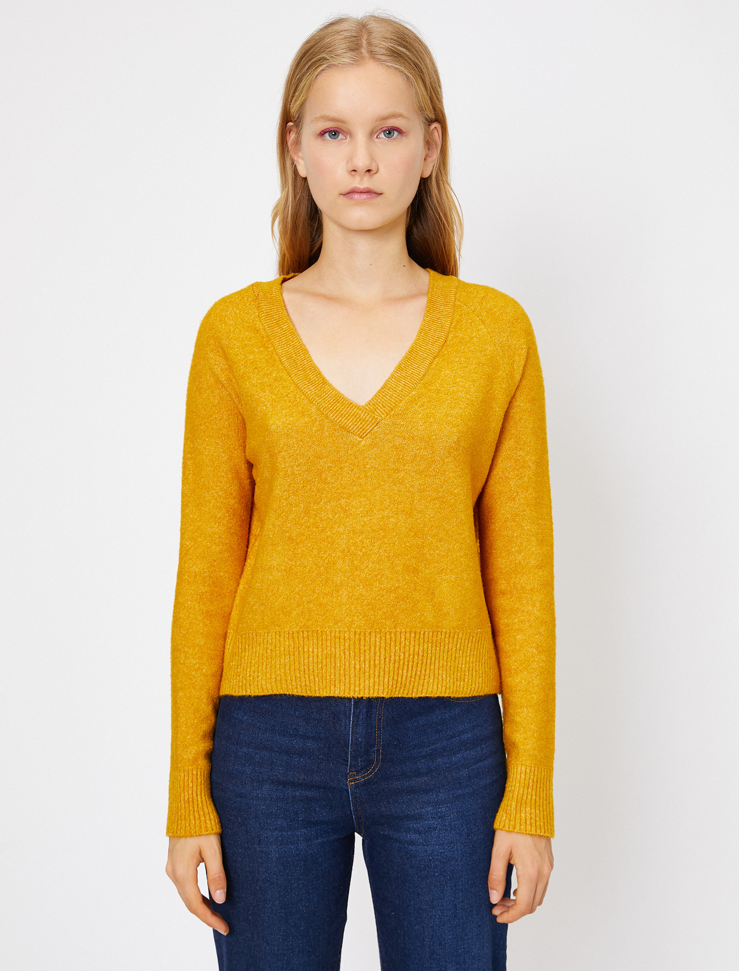 

Пуловер Koton 0KAL98846IT-159 S Mustard
