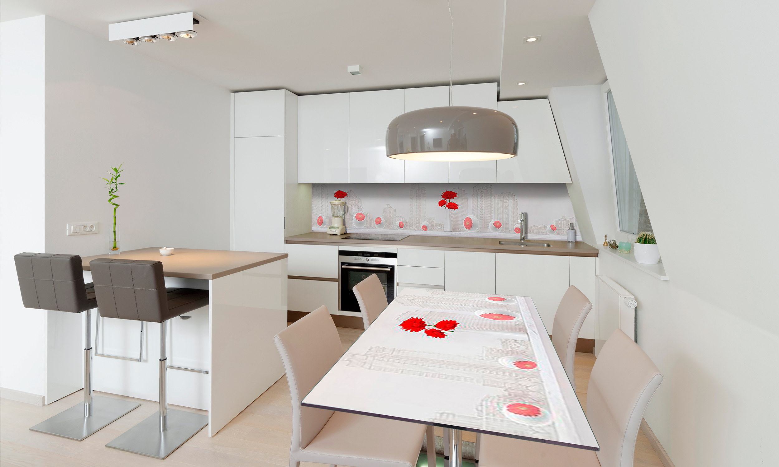 

Виниловая 3D наклейка на стол Zatarga Красные герберы 650х1200 мм (Z181243/1st)