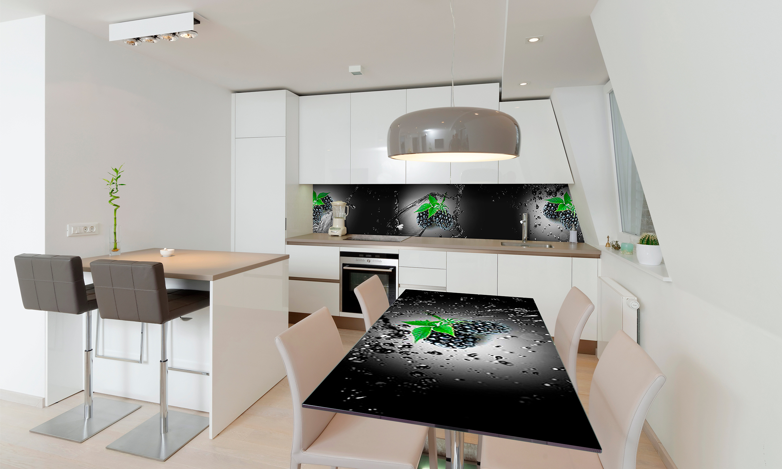 

Виниловая 3D наклейка на стол Zatarga Ежевичный всплеск 650х1200 мм (Z181261/1st)