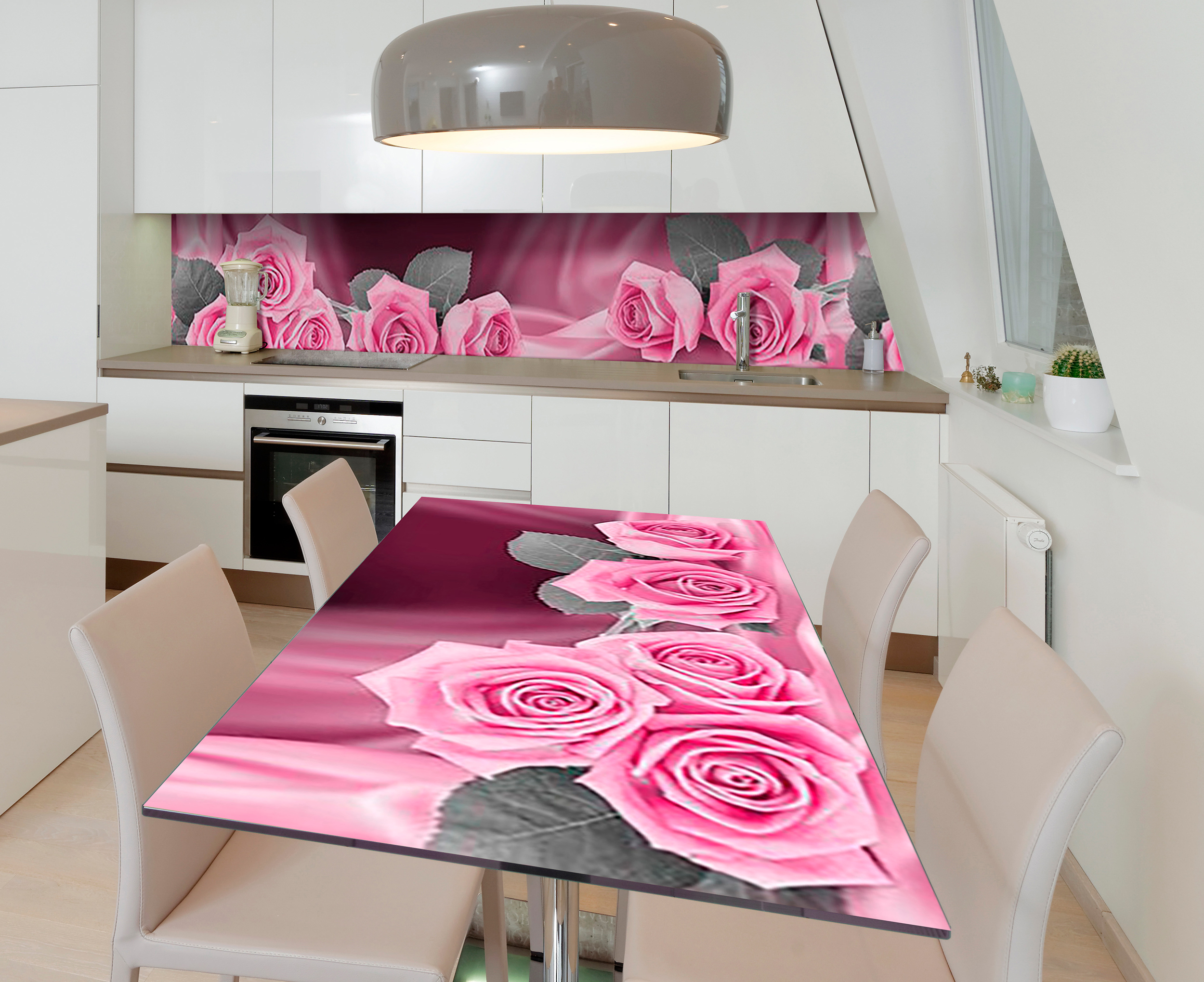Акция на Виниловая 3D наклейка на стол Zatarga Грациозная роза 600х1200 мм (Z185216st) от Rozetka UA