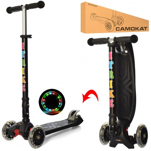 

Самокат iTrike Maxi JR 3-003-1-B Black