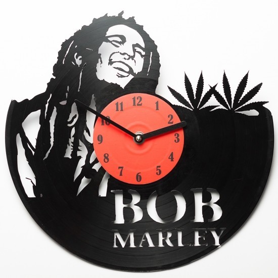 

Часы настенные виниловые Bob Marley