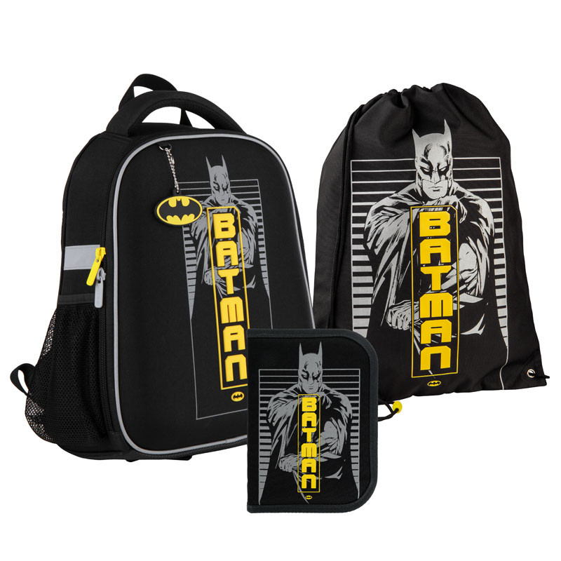 

Школьный набор рюкзак + пенал + сумка Kite DC comics (DC21-555S) 800 г 35x26x13,5 см 12 л черный