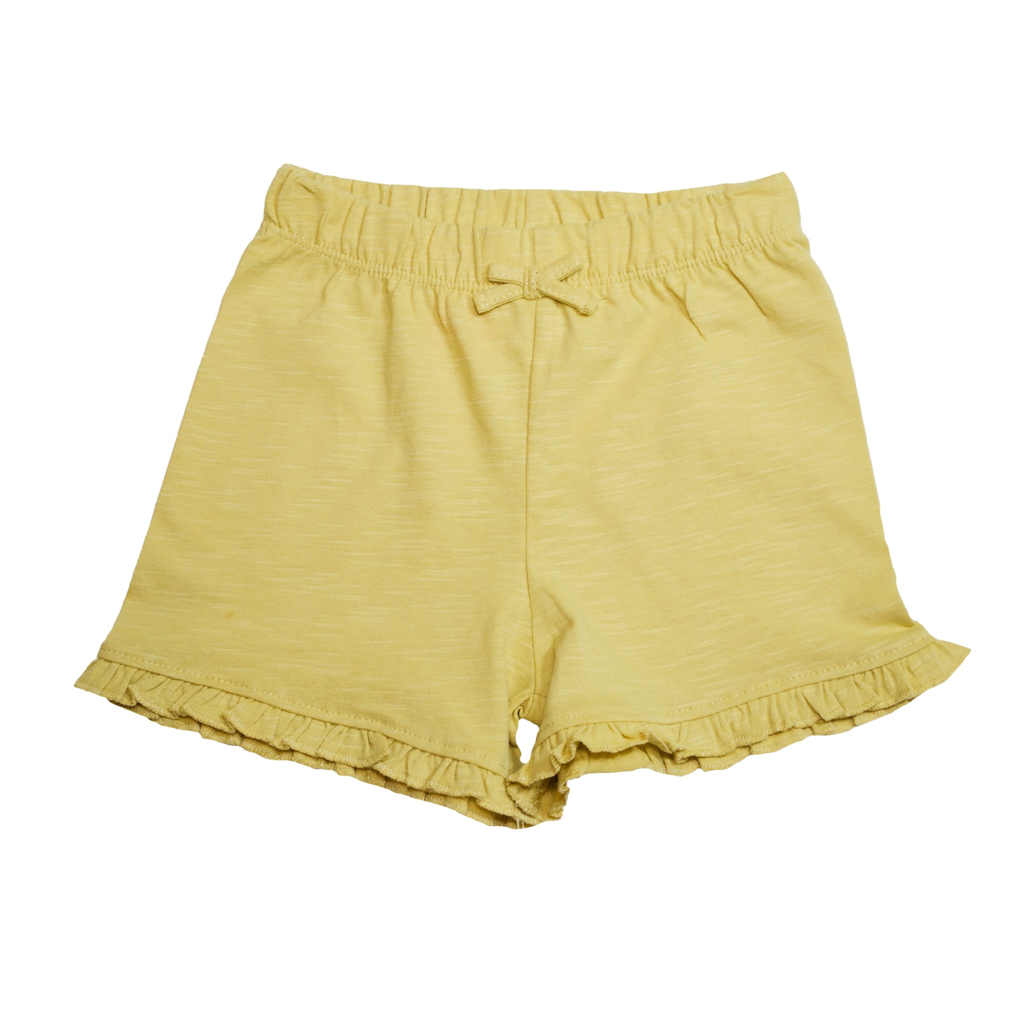 

Шорты для девочки ( 1 шт ) George цвета горчицы короткие на резинке с рюшами 6-9М (68-74 см) 9,5 кг 1177