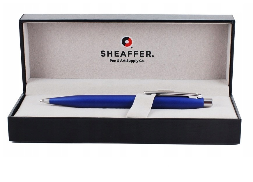 

Ручка шариковая Sheaffer, синий матовый корпус, в подарочном футляре (JS3380)