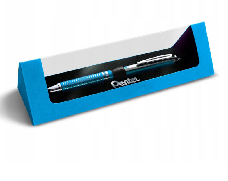 

Ручка-роллер Pentel EnerGel BL407, голубой корпус, в картонном футляре (JS3387)
