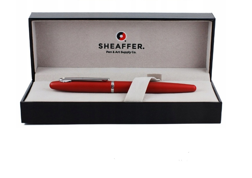 

Ручка перьевая Sheaffer, красный корпус, в подарочном футляре (JS3371)