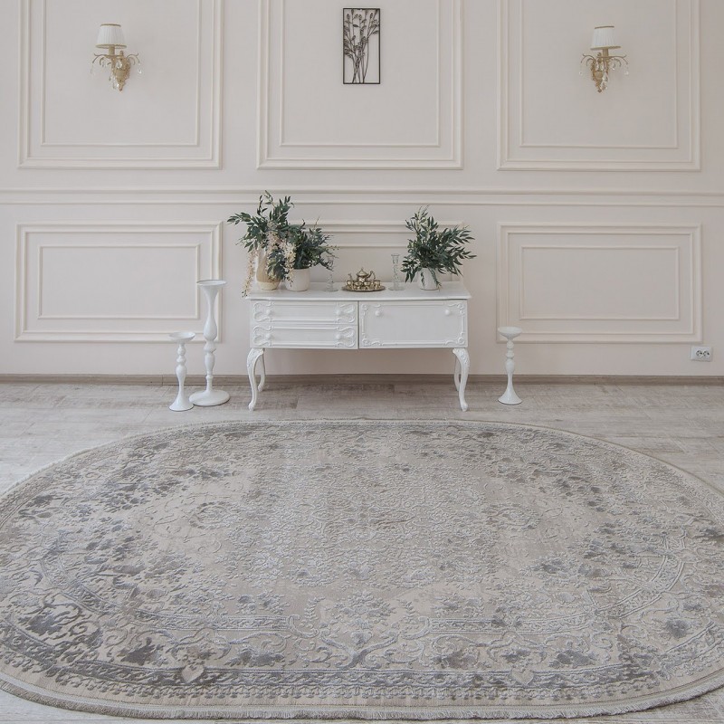 

Ковер T-Collection 980 Grey Овальный 80х150 см