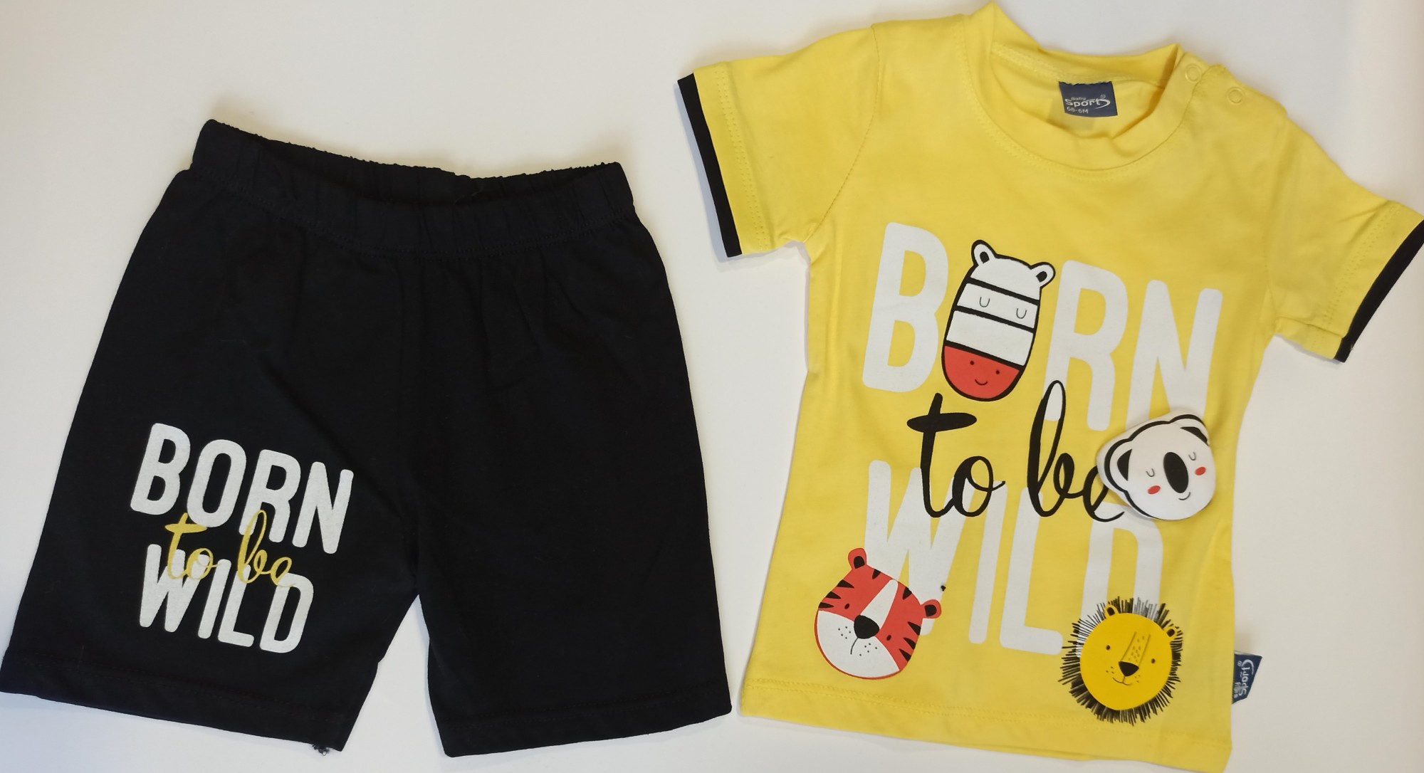

Костюм жовтий 3-18 місяців 58см-80см Baby sport