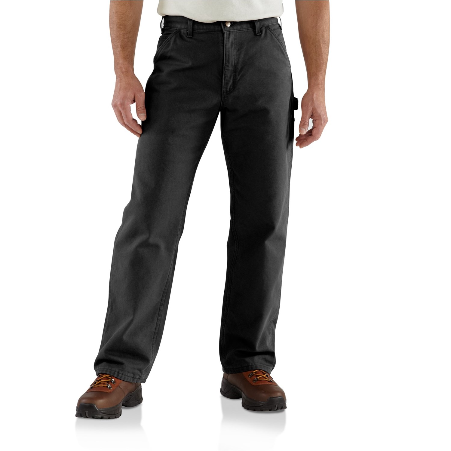 

Брюки Carhartt B111 Washed Duck Flannel-Lined Dungarees - Factory Seconds Black, 46W 32L