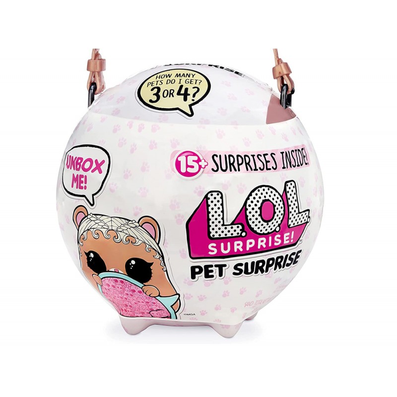 

Ігровий набір LOL Surprise Biggie Pet MC Hammy (MGA Entertainment, США) ЛОЛ Сюрпрайз Большой Питомец - Хомяк (552253)