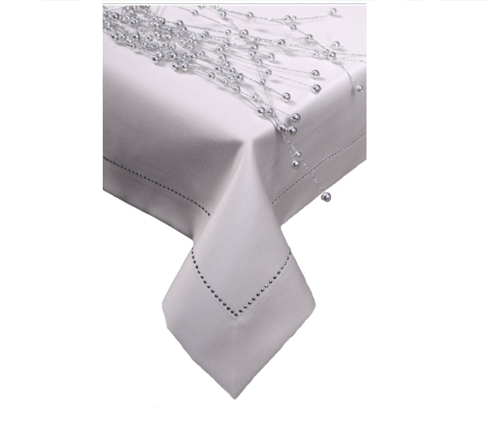

Скатерть Lombardi "Glamour" 220 х 140 см, светло-серая