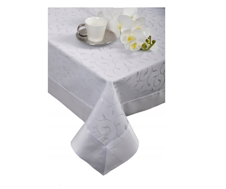 

Скатерть Lombardi "Clematis" 220 х 140 см, светло-серая
