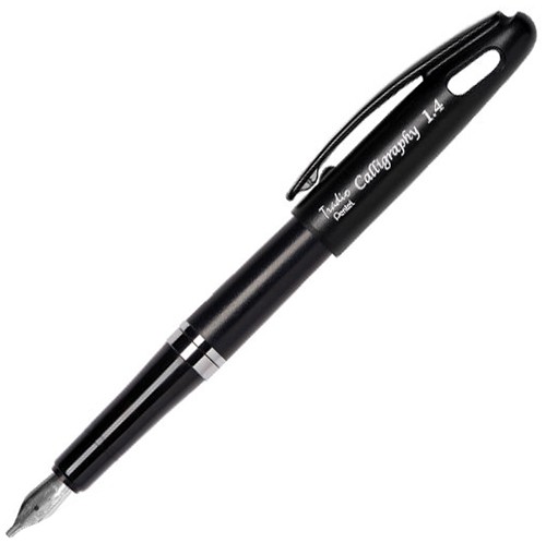 

Чорнильна ручка для каліграфії Pentel Tradio Calligraphy Pen чорна 1,4 мм