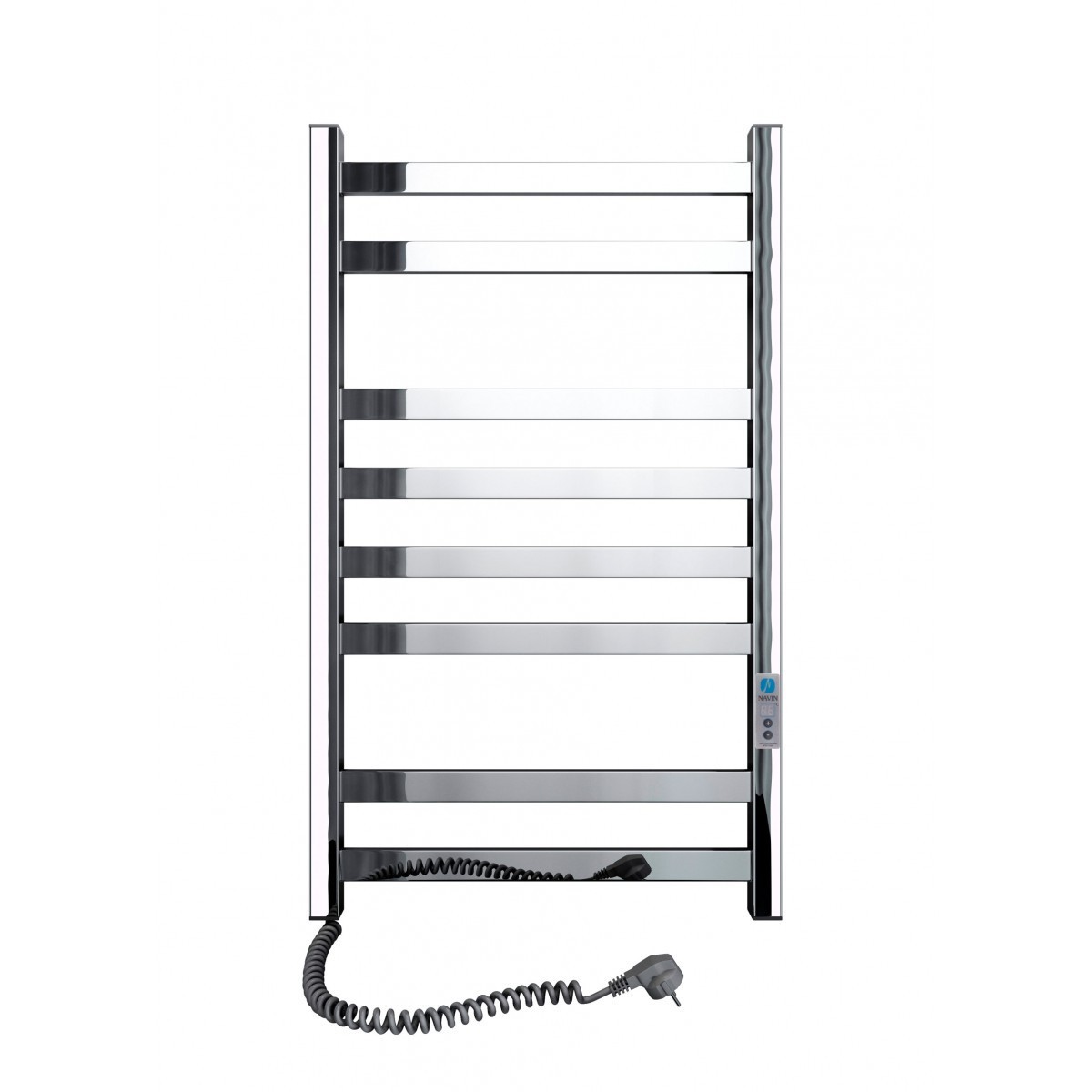 

Рушникосушарка електрична NAVIN Авангард 480х800 ліва Digital з таймером (хром)